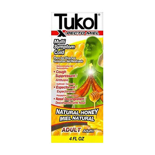 Tukol X-pecto Miel Multi Symptom Cough Syrup, 4 Oz
